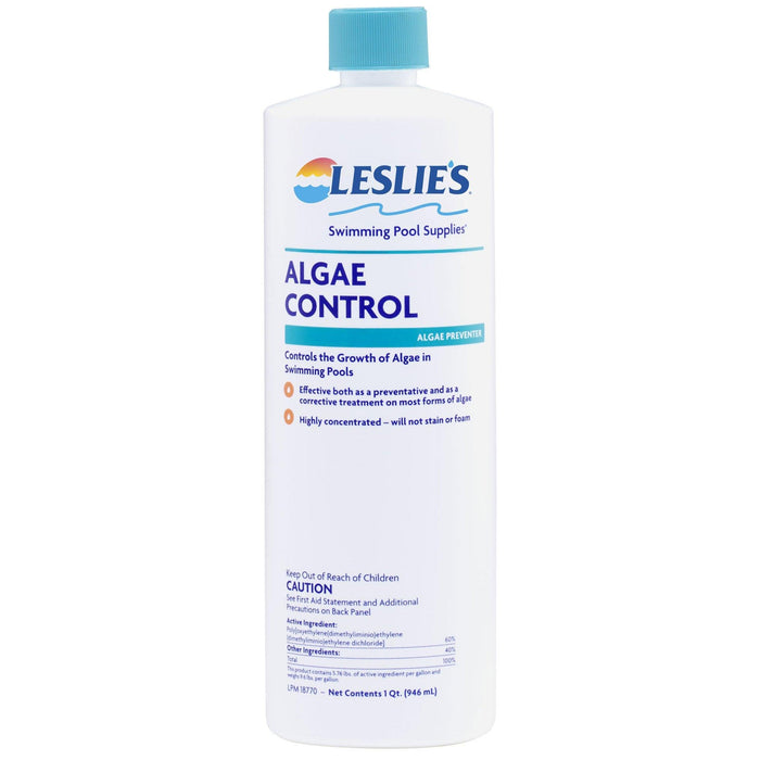 Leslie's Algae Preventative - Non-Staining Algae Control for Swimming Pools, Spas, and Hot Tubs - 1 Quart