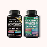 Marbolox NutraVitalia Dynamic Vitality Super Blend - Sea Moss, Black Seed Oil, Ashwagandha & More - Enhanced Energy & Immunity, 2 Pack