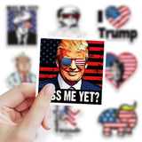 2 PCS Trump Hat 50 Pcs Trump Stickers Set Trump 2024 MAGA Hat 45-47 Make America Great Again Hat Adjustable Baseball Cap with Donald Trump Stickers