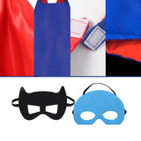 COTATERO Kids Superhero Capes Set Costume with Wristbands Toys for Birthday Party Christmas Gift (8PCS Kids Superhero Capes)