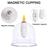 ZILAMPU Electric Cupping Therapy Set,Portable Chinese Cupping Therapy Machine with Pump,Body Massage Scraping Care Device, 4 Vacuum Suction Cups,Electric Cupping massager Kit for Homeuse