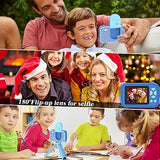 Teslahero Kids Camera Toys for 3-12 Years Old Boys Girls,Children's Camera with Flip-up Lens for Selfie & Video,HD Digital Camera,Christmas Birthday Party Gifts for Child Age 3 4 5 6 7 8 9 (blue)