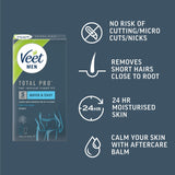 Veet Men Intimate Hair Removal Kit, Mens Hair Removal Cream 100ml, After Shave Balm 50ml, 1 Spatula, Hair Removal Cream For Genitals, Pubic Hair Removal, Intimate Hair Removal