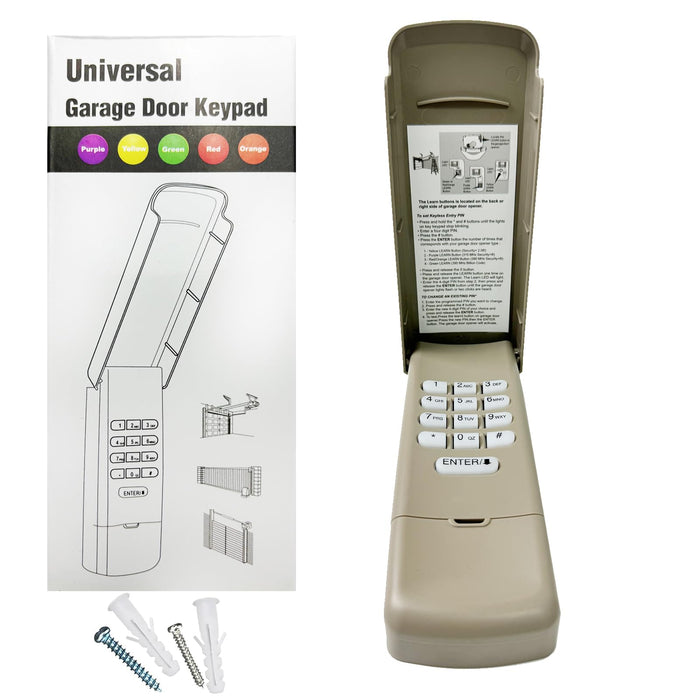 Universal Garage Door Opener Keypad for Liftmaster Chamberlain Craftsman Wayne Dalton Openers Produced since 1993, Wireless Keypad Keyless Entry, Replaces 877/878MAX 377/977/877/66LM,Safe Security+2.0