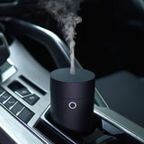 Car Diffuser for Essential Oils, Car Air Fresheners Fragrance Humidifiers, USB Powered Portable Cool Mist Ultrasonic Humidifiers for Car Home Office Bedroom (Plain Black)