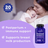 Lovebug Postnatal | Clinically Studied Ingredients for Breast Milk Production & Acid Reflux | Mental & Emotional Support | Glucose Support | Multi Strain 20 Billion CFU | 30 Capsules