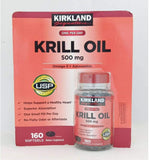 FrenchGlory Kirkland Krill Oil 500 mg., 160 Softgels