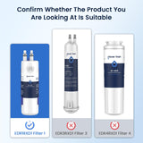 GLACIER FRESH W1029537A Refrigerator Water Filter Compatible with W10295370A, EDR1RXD1, Filter 1, W10295370, P4RFWB, P8RFWB2L, 46-9930, 46-9081 Refrigerator Water Filter 3 Pack