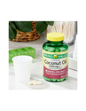 Spring Valley Extra Virgin Coconut Oil, Softgel Capsule, 1,000 mg, 90 Count + STS Sticker.