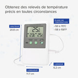 Traceable Calibrated Fridge/Freezer Digital Thermometer; 1 Bottle Probe