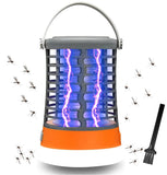 Bug Zapper, Electronic Fly Trap Camping Lamp Waterproof Mosquito Killer Rechargeable Fly Repellent Killer Portable Bug Zapper with Tent Light, Camping Accessories, Camping Gear