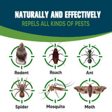 NJKPUYT Pest Control, Rodent Repellent,Mouse Repellents Outdoor,Mice Repellent Indoor, Rat Repellent for House, Mosquito Repellent,Strongly Repel Rodent,Roaches,Spider,Ants, &Other Pests Repellent-2P