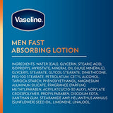 Vaseline Men Hand & Body Lotion Healing Moisture 4 ct For Dry or Cracked Skin Non-Greasy 20.3 oz