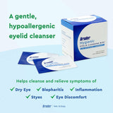 Bruder Hygienic Eyelid Cleansing Wipes | Rinse-Free Exfoliating Wipes Remove Excess Oil and Debris from Eyelids & Lashes | Remove Make Up & Oil l Eye Care l Eye Cleanse l Non-Allergenic l 30 Count Box