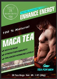 Men’s Maca Herbal Tea - 100% Natural Ingredients - Boosts Energy and Fights Fatigue - Supports Immune System and Digestion - Promotes Healthy Cells