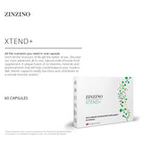 ZINZINO Xtend Plus Multi Immune Food Supplement with Essential Vitamins, Mineral & Vitamin C for Immune Support | No Synthetic | Increased Energy & Focus | Perfect for Men & Women (60 Capsules)