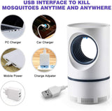 Bug Zapper Indoor, USB Mosquito Zapper Indoor, UV Light Mosquito Lamp Traps Mosquito Flying and Insects, Mosquito Killer for Home, Indoor, Outdoor, Patio (White)