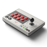 8BitDo Retro Arcade Fight Stick 8 Way Joystick with 2 Dedicated Macro Buttons and Turbo Function for Switch and PC Windows, Support Wireless Bluetooth, 2.4G Receiver and Wired USB-C Cable Connection