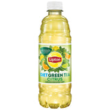 LIPTON Diet Green Iced Tea - Citrus Flavor With Other Natural Flavors - With 100% Daily Value Antioxidant Vitamin C Per 12 Fl Oz, 24-500 ml Bottles - 2 Pack