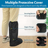 Walking Boot Cover Orthopedic for Broken Foot Injuries Medical Cast Cover Ankle Fracture Tall Walking Boot Cover Outdoor Cast Protector Rain Snow Surgical Recovery Air Walker Boot Accessories - Black