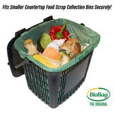 BioBag (USA), The Original Compostable Bag, 2.6 Gallon, 100 Total Count, 100% Certified Compostable Kitchen Food Scrap Bags, Kitchen Compost Bin Compatible