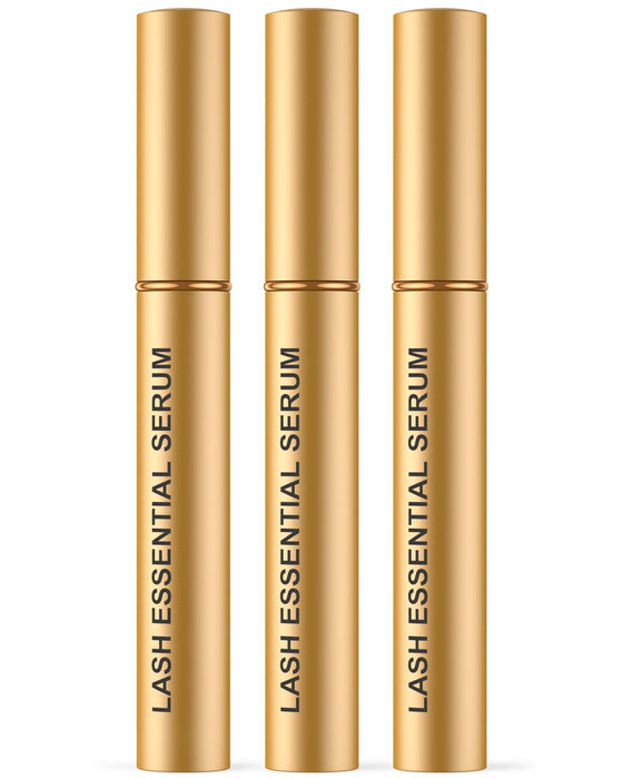 Feyano Eyelash Serum- Natural Comestic Eyelash Serum for Longer, Thicker Lashes & Brows, Boost Lash Serum Vegan & Cruelty-Free-Niacinamide, Centella Asiatica Leaf Extract(15 mL Gold)