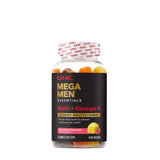 GNC Mega Men Essentials Multi Plus - Omega 3 Gummy, 60 ct