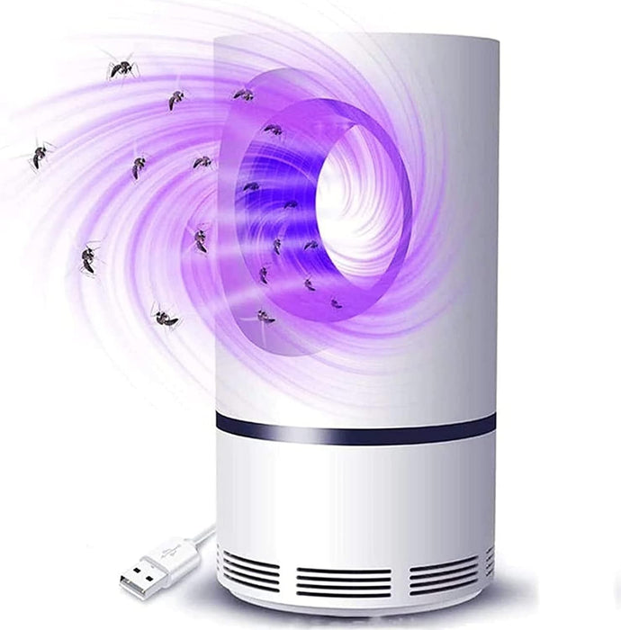 Bug Zapper Indoor, USB Mosquito Zapper Indoor, UV Light Mosquito Lamp Traps Mosquito Flying and Insects, Mosquito Killer for Home, Indoor, Outdoor, Patio (White)