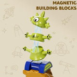 TEMI Magnetic Robot Toy for Kids 3-5 Years Old - Monster Magnetic Blocks Stacking Transform Toys for Kids with Storage Box, Set for Kids Age 3 4 5 6 7 Years Old Boys, Christmas and Birthday Gift