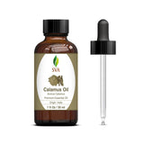 SVA Calamus Essential Oil 1 Oz 100% Pure Natural Premium Therapeutic Grade with Dropper for Diffuser, Aromatherapy, Skin, Hair & Massage
