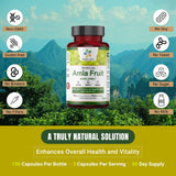 Organic Aura Amla Capsules 2100mg -150 Count. Naturally Boosts Immunity and Abundant Vitamin C Supplement. Natural Vitamin C for Immunity, Skin Radiance, Antioxidants. Non GMO - Vegan.