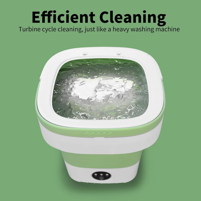 Mini Portable Washing Machine, Upgraded Washer with Spin Basket Laundry Machine, 3 Cleaning Modes Suitable for Small Clothes, Foldable Design Ideal for Hotel,Apartment, Home and Campain