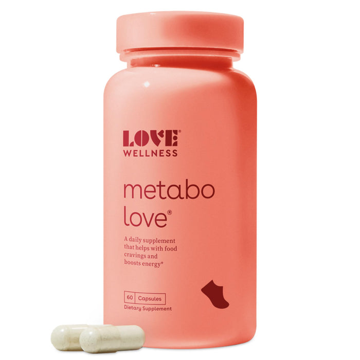 Love Wellness Metabolove Metabolism Booster | Curbs Food Cravings for Weight Management & Helps Boost Energy | Stimulant Free, Vegan & Gluten-Free Daily Supplement Pills | 60 Capsules