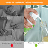 Aieve 2 Stück Dosierpumpe Sirup kompatibel mit SodaStream Crystal 2.0 Duo und SodaStream Sirup, Sirupspender Dosierspender Pumpe Pumpspender Ersatz (inkl. 2 Dosierpumpen und 4 Schläuche)