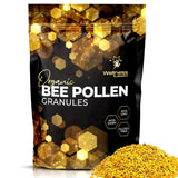 Organic Bee Pollen Granules, 1 Lbs - Bee Pollen Supplement Super Food Packed with Proteins, Vitamins & Minerals, Gluten-Free - Immune Support, Energy Boost, and Digestive Wellness, USA Made