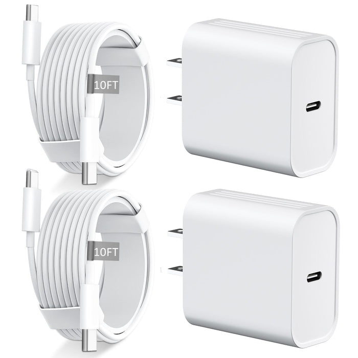 iPhone 18 17 16 Pro Max Charger Fast Charging 10 FT Long USB C Cable Cord