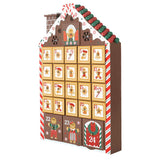 PIONEER-EFFORT Christmas Wooden Advent Calendar Gingerbread House with Drawers and LED to Fill Candy and Small Surprise for Kids and Adults - Holiday Decoration 10.31 x 2.17 x 17.72 inches