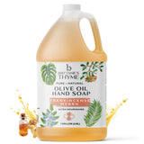 Brittanie's Thyme Organic Olive Oil Castile Liquid Soap Refill, 1 Gallon Frankincense Myrrh | Made with Natural Luxurious Oils, Vegan & Gluten Free Non-GMO, For Face, Body, Dishes, Pets & Laundry