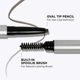 IT Cosmetics Brow Power Eyebrow Pencil - Universal Shades - Long-Lasting Eyebrow Pencil, Budge-Proof Formula - With Biotin - Natural-Looking Brow Pencil with Hair Like Strokes - Built-in Spoolie Brush