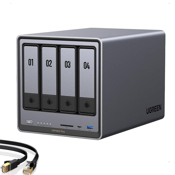 UGREEN DXP4800 Plus 4-Bay NAS for Families, Creators & Small Teams
