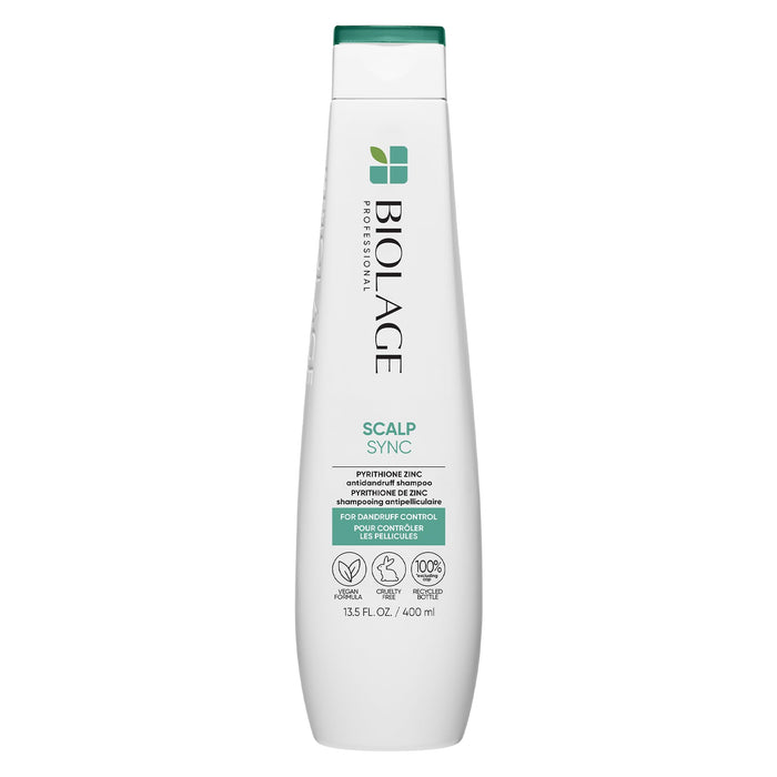 Biolage Scalp Sync Anti-Dandruff Shampoo | Targets Dandruff, Controls The Appearance of Flakes & Relieves Scalp Irritation | Paraben Free | For Dandruff Control | Vegan | Salon Shampoo | 13.5 Fl. Oz