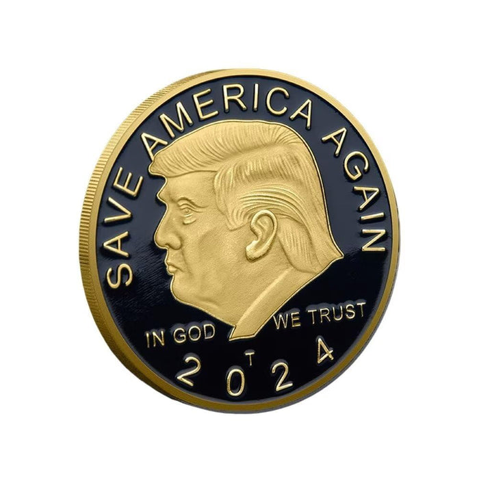 President Donald Trump Coin, Trump 2024 Coin Save America Again Challenge Coin