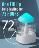 Rain Cloud Humidifier with Remote, Rain Cloud Diffuser, Cloud Humidifier Rain Drop, Mushroom Diffuser, Mushroom Humidifier Waterfall Lamp, Rain Sounds for Sleeping