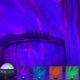 2 in 1 Northern Lights and Ocean Wave Projector,Your Perfect Projector,with 14 Light Effects,Rechargeable LED Atmosphere Light for Bedroom for Bedroom, Game Rooms, Home