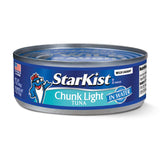 StarKist Chunk Light Tuna in Water, 5 oz (24 Pack) Canned Tuna Fish, Wild Caught, Gluten Free, Ready to Eat, Perfect for Salads, Keto Meals and Snacks, with 20g Protein & 90 Calories Per Serving