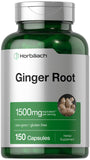 HORBAACH Ginger Root Herbal Supplement - 200 Capsules