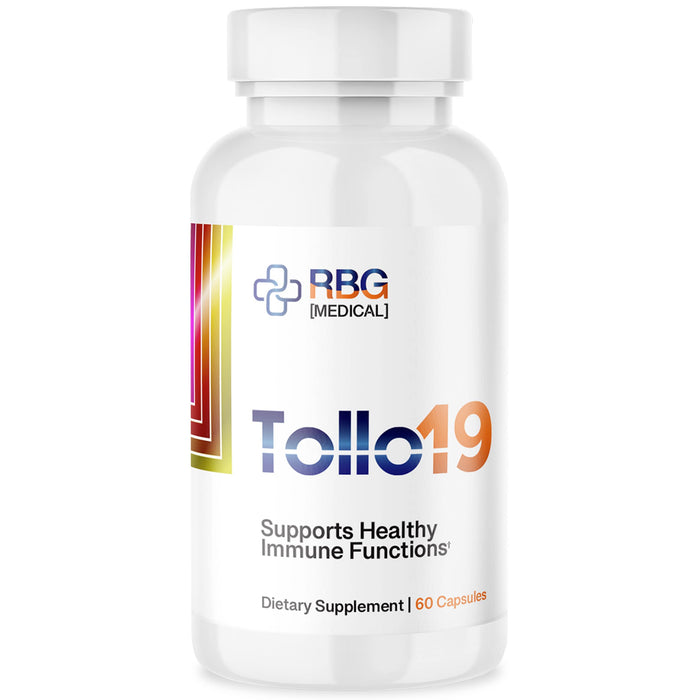 Research Biotech Group Tollo19 Immune Support Supplement - Potent Protease Enzyme Supplement with 300mg Natural Blend of Gromwell Root Extracts & Sunflower Lecithin - 60 Count Immune Defense