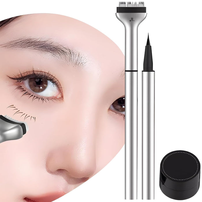 CMJSGG Lower Lash Stamp-Silicone Eyelash Stamp,Lower Eyelash Stamps Quick Eye Makeup (Black)