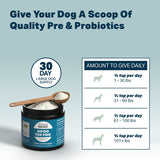 Four Leaf Rover: Bifido for Fido - Multi-Strain Dog Probiotics and Prebiotics for Immune Support - 50 Billion CFUs - 22 to 120 Day Supply, Depending on Dog’s Weight - Vet Formulated - for All Breeds