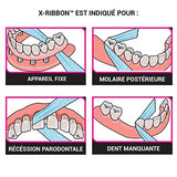 iDontix X-Ribbon Dental Gauze Floss 12 m (Pack of 1) ROLL